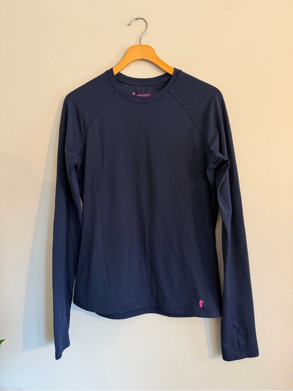 Cotopaxi Liso Baselayer Set Womens M Navy Blue Shirt Pants Leggings Llama Logo